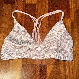 Women's Pink Patterned Bralette